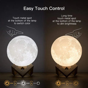 Modern/Contemporary 3D Moon Lamp - M A Enterprises