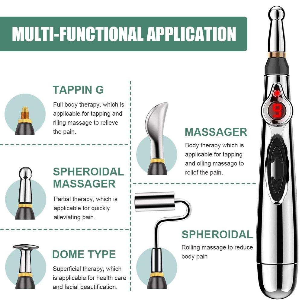 Metal Silver Massager Pen, For Body Relaxation - M A Enterprises