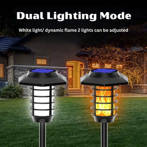 Solar outdoor garden lamps | best decorative flickering flame light - M A Enterprises