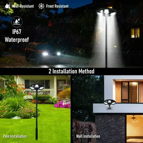 Street lighting solar - Ufo led lights system for outdoor garden - M A Enterprises