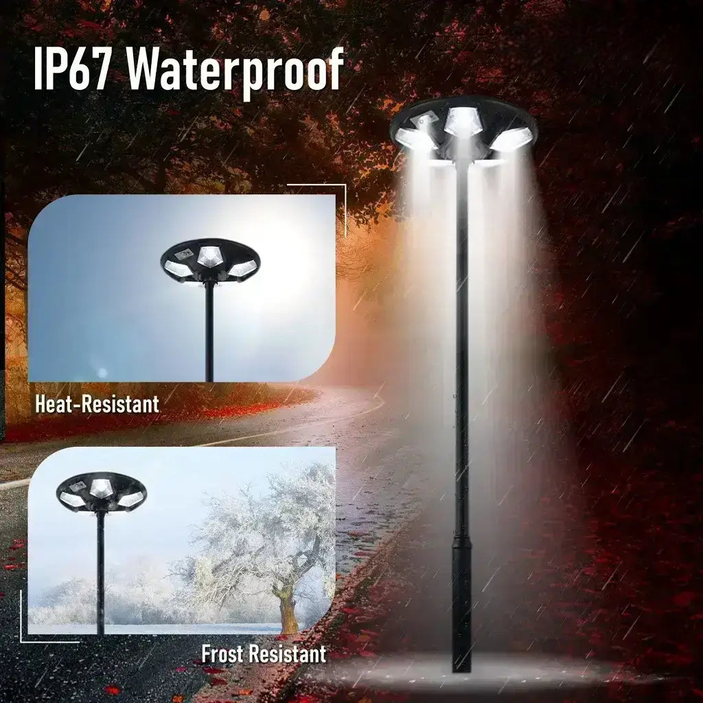 Street lighting solar - Ufo led lights system for outdoor garden - M A Enterprises