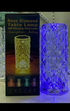 Crystal Rose Table Lamp - M A Enterprises