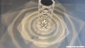 Crystal Rose Table Lamp - M A Enterprises