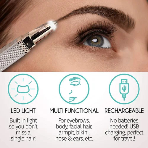 Gold 2 IN 1 FACIAL AND EYEBROW HAIR REMOVER - M A Enterprises