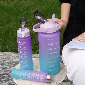 Tupperware Plastic 3pcs set Motivational Bottle - M A Enterprises