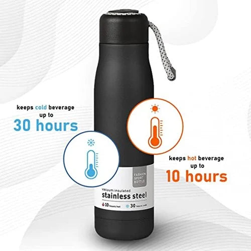 Stainless Steel Screw Type Fashion Sports Water Bottle - M A Enterprises