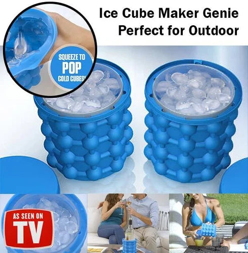 Standard Blue Ice Genie Silicone Ice Maker - M A Enterprises