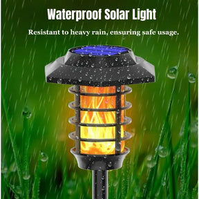 Solar outdoor garden lamps | best decorative flickering flame light - M A Enterprises