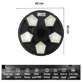 Street lighting solar - Ufo led lights system for outdoor garden - M A Enterprises