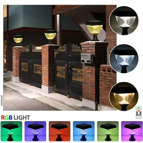 Solar lights for house outdoor garden compound wall gate post light - M A Enterprises