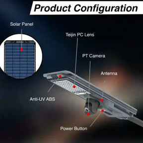 solar light outdoor street security CCTV camera with sensor Lamp - M A Enterprises