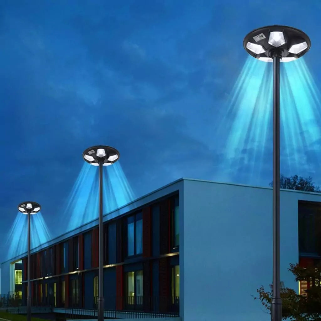 Street lighting solar - Ufo led lights system for outdoor garden - M A Enterprises